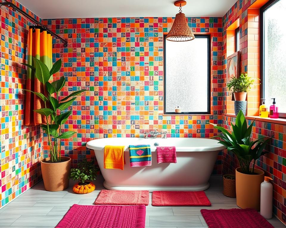 Colorful bathroom