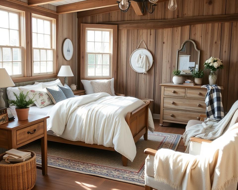 cozy farmhouse bedroom