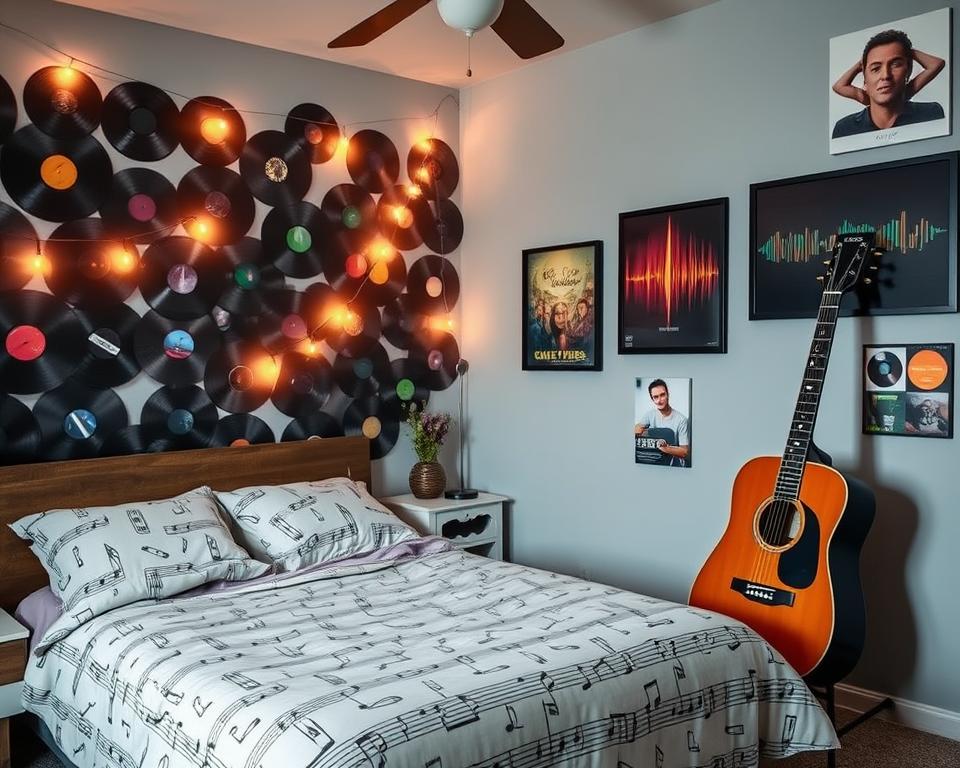 music-themed bedroom decor